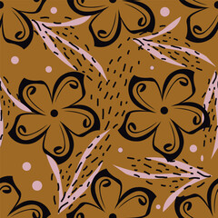 Ditsy floral seamless pattern. Small little flower pattern background. Repeat pattern. Ditsy print. Liberty style. Botanic surface design. Ditsy floral for fashion, texture, fabric, wallpaper, decor