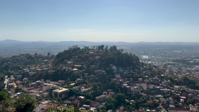Panoramic view of Antananarivo, the capital of Madagascar.