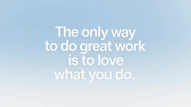 Inspiring quote on a soft blue sky gradient background with calm typography and minimal design.