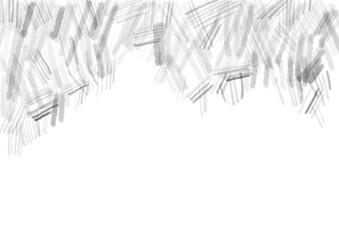 墨や黒グレーの水彩の線の重なりの滲み、手描き、抽象的なモノクロのフレーム背景素材