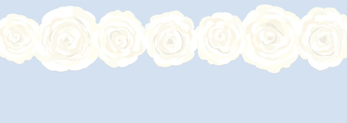 白いバラの花のクラシカルなベクター背景イラスト