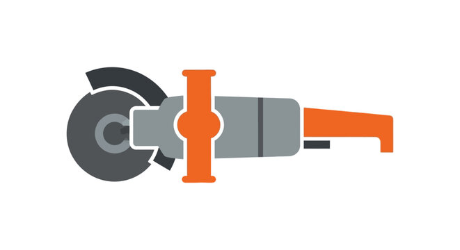 Angle grinder power tool for cutting and grinding.