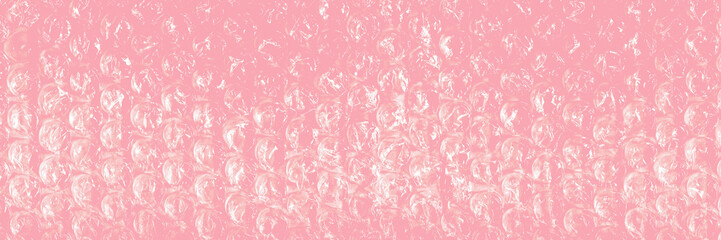 Creative bubble wrap texture &mdash; blushing pink colored watercolor background in rosy tones. Transparent plastic bubbles &mdash; abstract mixed media composition for music covers, contemporary design.