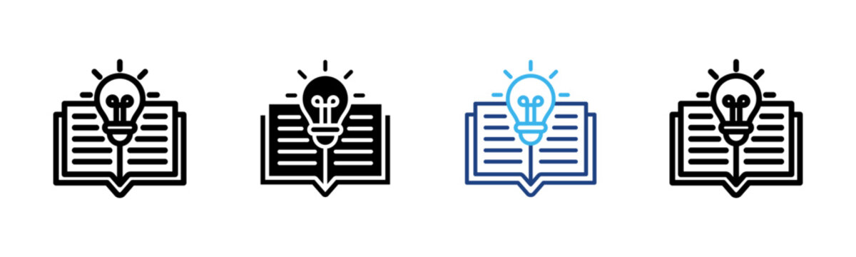 Learning Orientation icon set multiple style collection
