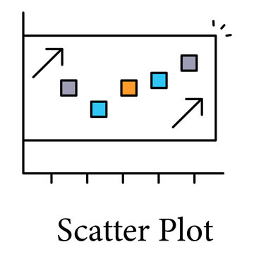 Scatter Plot Icon Illustrating Data Patterns And Statistical Relationships