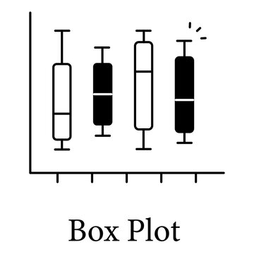 Box Plot Icon Representing Statistical Summary And Data Analysis Concept