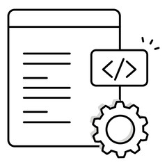 Software Developer Icon Representing Professional Programming And Coding Work