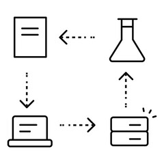 Data Scientist Icon Symbolizing Analytics Machine Learning And Big Data