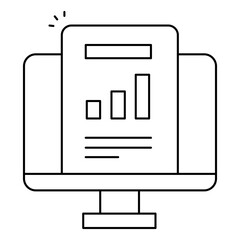 Statistics Icon Symbolizing Data Analytics Measurement And Business Reporting