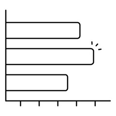 Bar Graph Icon For Statistical Analysis