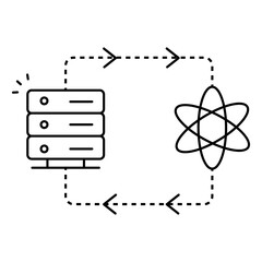 Data Science Icon For Advanced Analytics And Predictive Modeling Systems