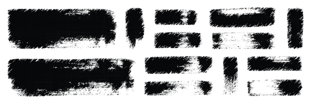 brush grid composition in black and white for contemporary graphics minimal backgrounds and editorial vector illustrations use