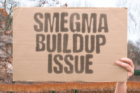 "Smegma Buildup Issue" Penile hygiene neglect causes problems. PENILE. HYGIENE. NEGLECT. CAUSES. PROBLEMS.