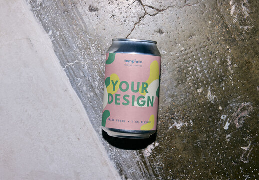 Mockup Of Customized Drinks Can