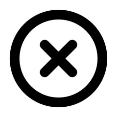 Obraz premium cross mark icon