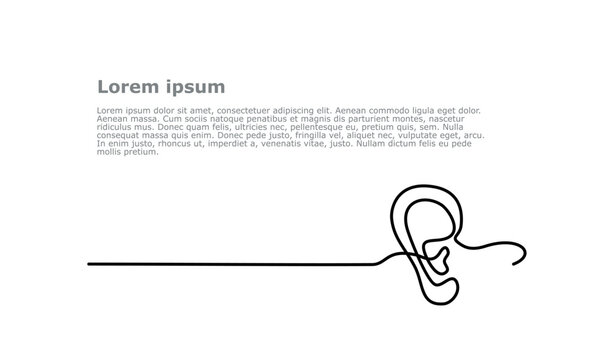  Human ear single line art , minimal continuous one line hand drawing outline vector illustration art.