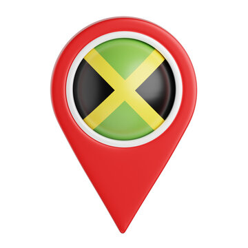 Jamaica Location Pin