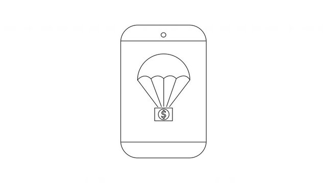 Delivery App Icon Animation - Modern Design for Mobile Interface.