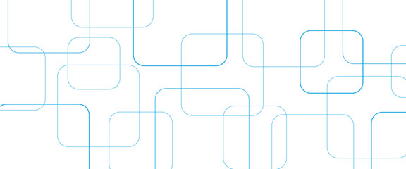 Obraz premium Minimal geometric background. Dynamic blue shapes composition with white lines. Abstract background modern hipster futuristic graphic. Vector