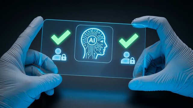 Artificial intelligence facial recognition technology prevents online identity fraud and misuse by securing login and password access, deepfake and fake news threats for security and protection