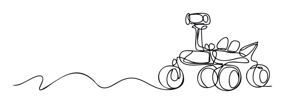 Mars Rover Drawing Easy