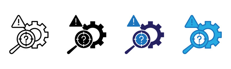 Issue Icon Multi Style Vector Illustration