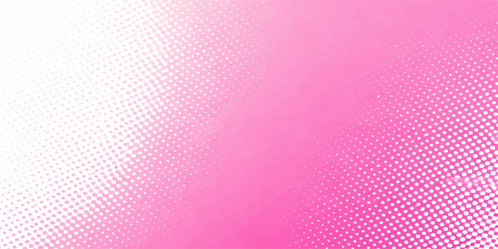 Abstract pink dotted background with colorful halftone pattern