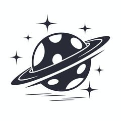 Sci-Fi Alien Planet Scene with Two Bright Suns, Vector