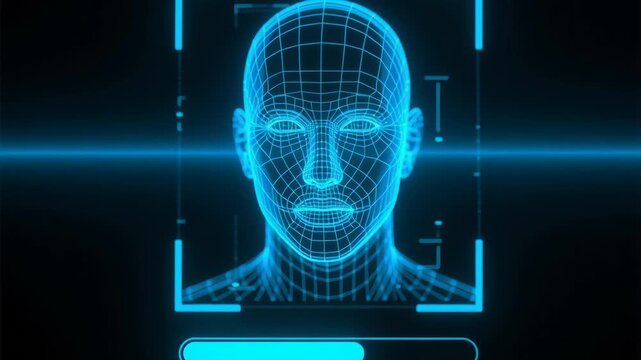 Facial recognition technology uses AI to analyze digital identity for login and password security misuse to deepfake fraud and fake news online threats risking identity