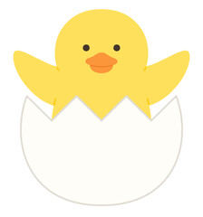 かわいいひよこと卵のベクターイラスト © chie