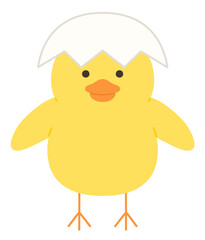 かわいいひよこと卵のベクターイラスト © chie