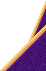 Islamic Corner Border with Geometric Pattern