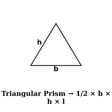 Triangular Prism Formula Illustration