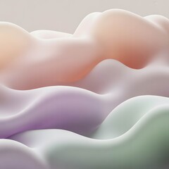 Abstract soft flowing waves pastel background
