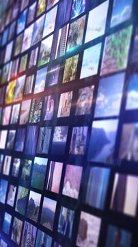 Streaming media contents creating a digital video wall