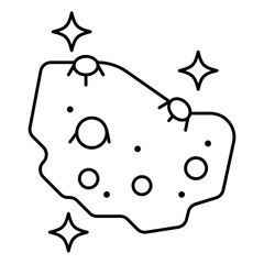 Mega meteorite icon © verry