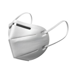 Disposable surgical mask with adjustable nose clip and ear loops for protection