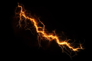 Jagged Orange Fire Energy Thunderbolt Texture
