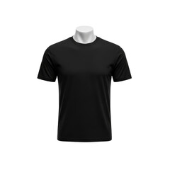 Black t-shirt on mannequin