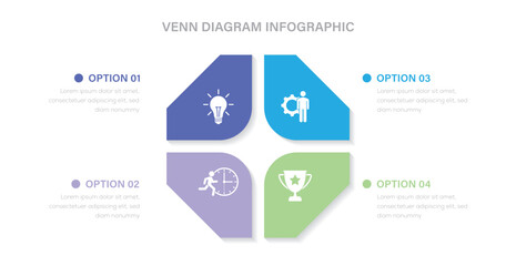 Naklejka premium Modern hexagon infographic design. Infographic template. Hexagon with 4 steps and icons for business process, workflow and data presentation. 