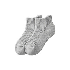 Pair of grey knitted socks
