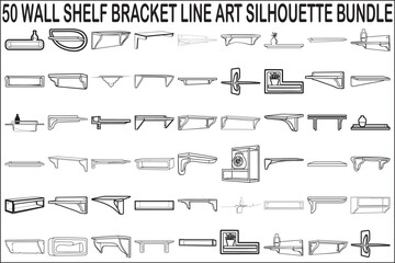 Wall Shelf Bracket Vector Bundle