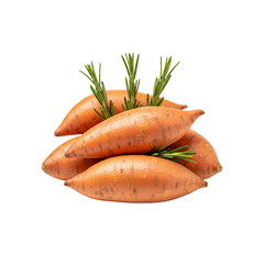 Sweet potatoes with rosemary sprigs
