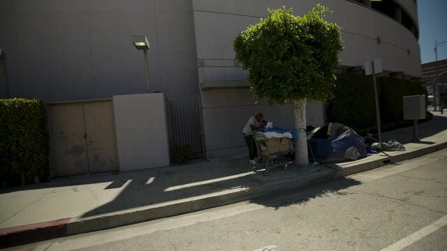 Homeless encampment in Los Angeles