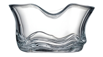 Double Wall Glass Cup Represents Modern Cafe Drinkware isolated on white PNG