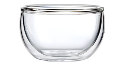 Double Wall Glass Cup Presents Clean Modern Beverage Container isolated on white PNG