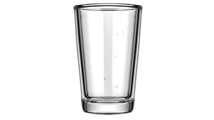 Double Wall Glass Cup Showcases Contemporary Heat-Resistant Style isolated on white PNG