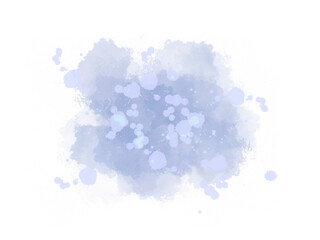 ブルーパープルカラーインク　水彩テクスチャ　背景　フレーム　 splash ink