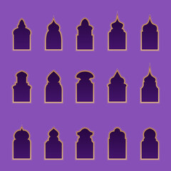 Elegant Islamic Window Arch Frame