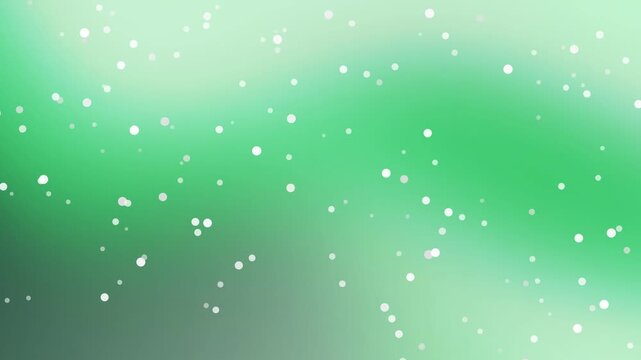  Motion graphic Shimmering White Particles Drifting Across a Serene Green Gradient Abstract Digital Background Illustration